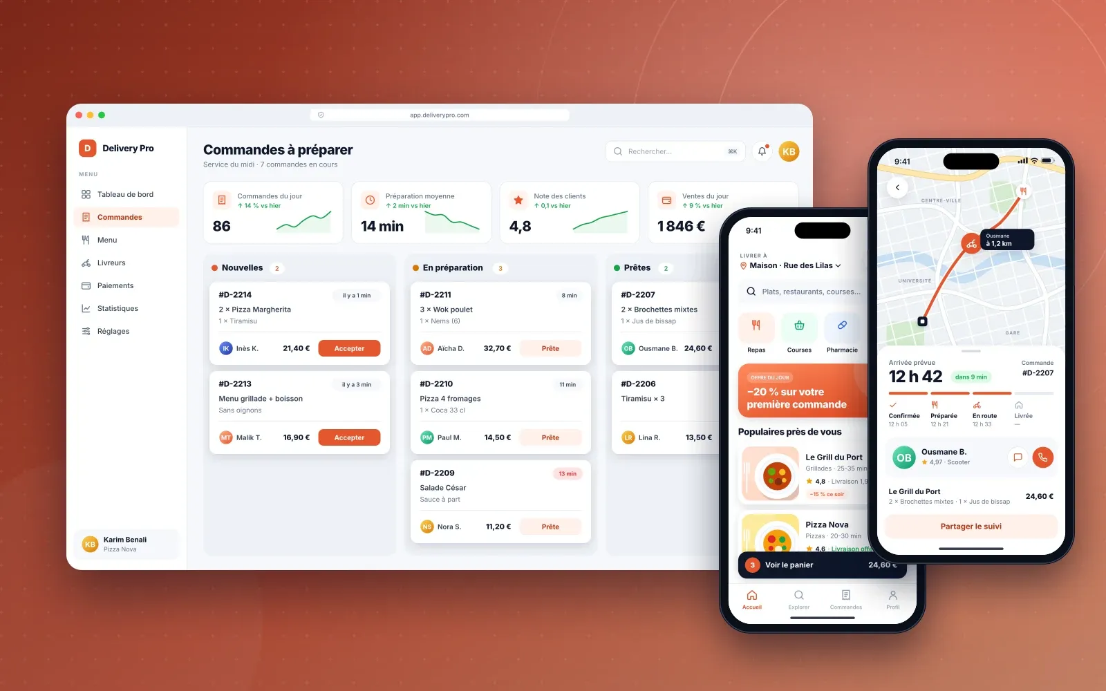 Delivery: a 30-minute delivery platform — screenshot 1